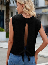 Load image into Gallery viewer, Summer Knit Sleeveless Split-Back Top