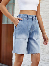 Load image into Gallery viewer, Gradient Casual Denim Bermuda Shorts