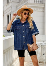 Načíst obrázek do prohlížeče Galerie, Dark Wash Relaxed Fit Denim Jacket