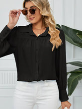 Load image into Gallery viewer, Chiffon Loose-Fit Button-Up Shirt