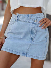 Načíst obrázek do prohlížeče Galerie, Trendy Asymmetrical Denim Skirt