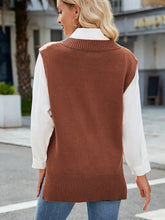 Load image into Gallery viewer, V-Neck Slim Knit Vest