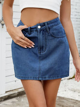 Load image into Gallery viewer, Trendy Versatile Denim Mini Skirt