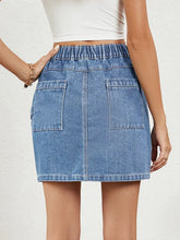 Indlæs billede til gallerivisning Street Style Elastic Denim Skirt