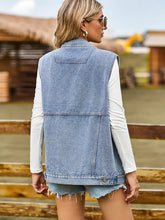 Indlæs billede til gallerivisning Fashionable Denim Sleeveless Vest