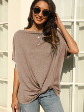 Carica l&#39;immagine nel visualizzatore di Gallery, Solid Color Off-Shoulder T-Shirt