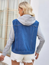 Indlæs billede til gallerivisning Spring Summer Hooded Denim Jacket