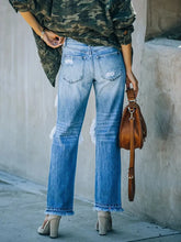Load image into Gallery viewer, Ripped Distressed Beggar-Style Denim Pants