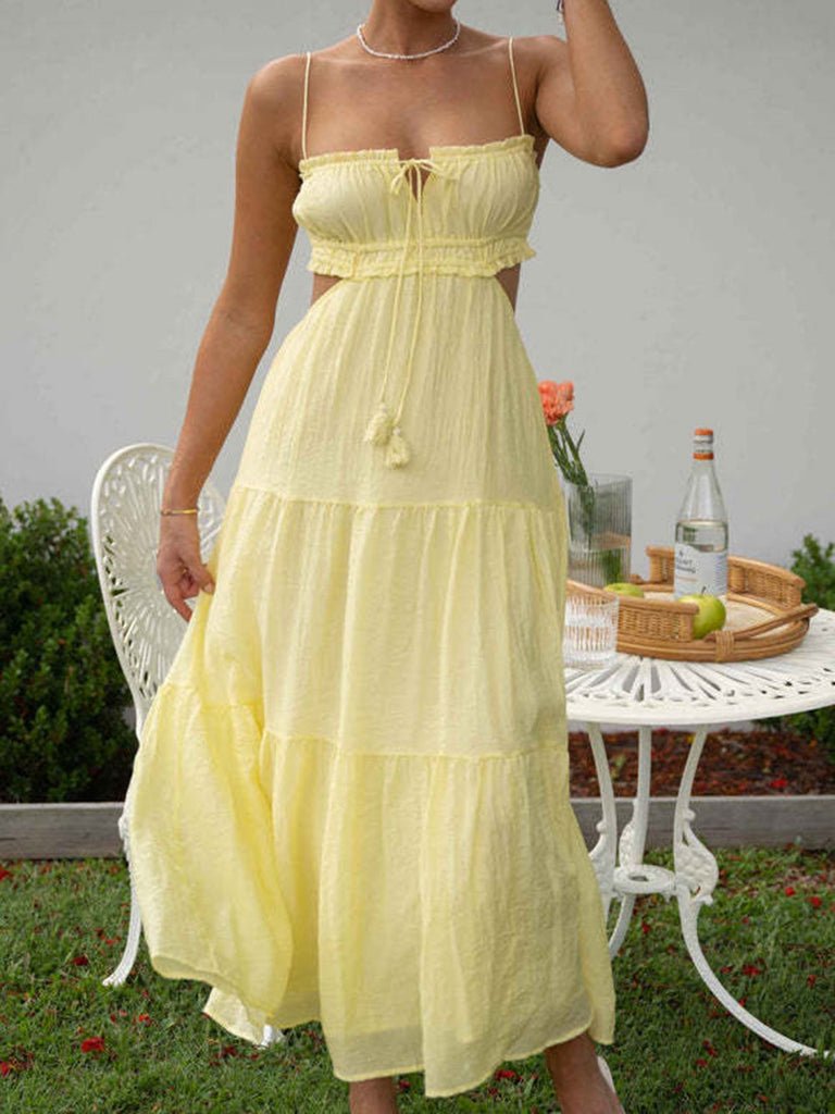 Robe mi-longue Magical Moments Jaune