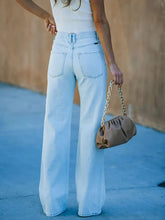 Indlæs billede til gallerivisning High-Waist Distressed Denim Pants