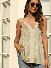 Load image into Gallery viewer, Sparkly Sequin Camisole Top