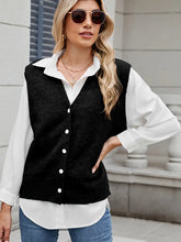 Načíst obrázek do prohlížeče Galerie, Trendy Button-Up Knit Vest Sweater