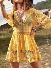 Carregar imagem no visualizador da galeria, Lace Loose Beach Vacation Bikini Cover-Up Dress