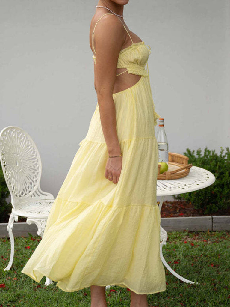 Robe mi-longue Magical Moments Jaune