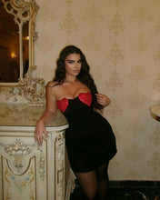 Načíst obrázek do prohlížeče Galerie, aikergood Cupid&#39;s Arrow Red Crystal Heart Mini Dress