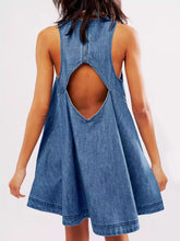 Load image into Gallery viewer, Sunset Stroll Denim Mini Dress