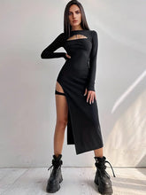 Load image into Gallery viewer, Sexy Strapless Long Sleeve Bodycon Dress