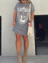 Load image into Gallery viewer, Nashville Mineral Washed Graphic Tee Dress