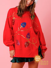 Laden Sie das Bild in den Galerie-Viewer, Christmas Sequined Long-Sleeved Pullover Sweatshirt