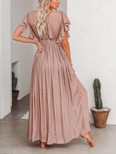 Carica l&#39;immagine nel visualizzatore di Gallery, Button Cotton Linen Perfect Beach Boho Maxi Dress