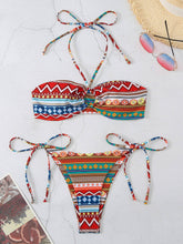 Load image into Gallery viewer, Printed Diamond Block Bikini Set