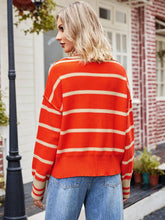 Load image into Gallery viewer, Fashionable Striped Patchwork Sweater