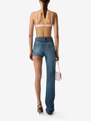 One-Leg Denim Trouser