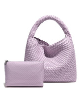 Load image into Gallery viewer, Recycled Vegan Intrecciato Shoulder Bag