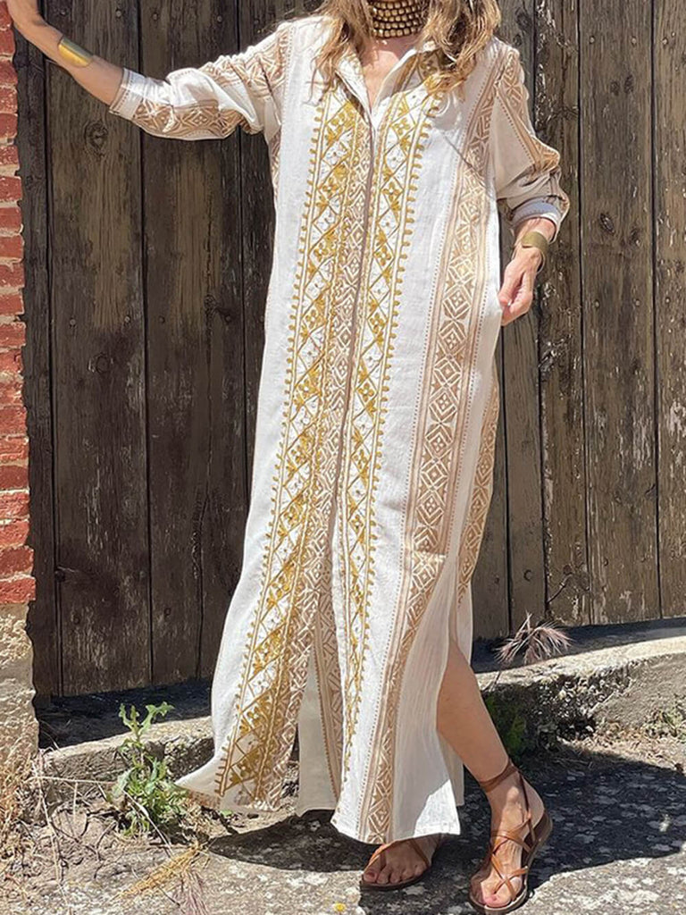 Fashionable Bohemian Midi Dress