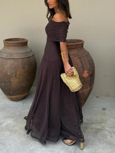 Carica l&#39;immagine nel visualizzatore di Gallery, Toledo One Shoulder Mesh Maxi Dress