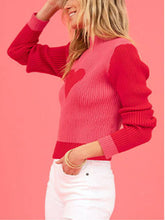 Load image into Gallery viewer, Valentine Love Turtleneck Sweater