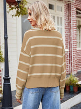 Load image into Gallery viewer, Fashionable Striped Patchwork Sweater