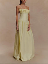 Load image into Gallery viewer, Cotton Frill Maxi Dress - Lemon