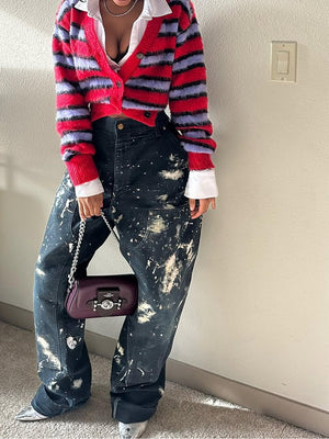 Splash Art Work Jeans