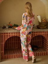 Carregar imagem no visualizador da galeria, Dressing Leopard Print Silk Pajama Set