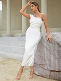 One-Shoulder Backless Dress