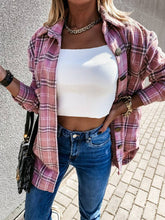 Load image into Gallery viewer, Plaid Casual Brushed Wool Cardigan Jacket