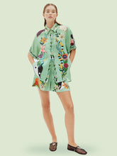 Indlæs billede til gallerivisning Unique Ethnic Print Loose Shirt And Shorts Set