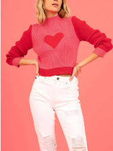 Load image into Gallery viewer, Valentine Love Turtleneck Sweater