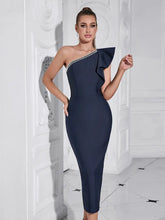 Load image into Gallery viewer, Sexy One-Shoulder Bodycon Evening Dress