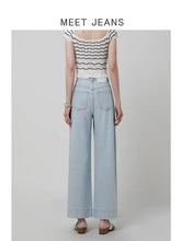 Load image into Gallery viewer, High-Waist Wide-Leg Jeans