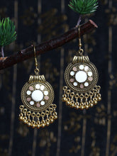 Load image into Gallery viewer, Retro Ethnic Style Disc Ball Tassel Earrings