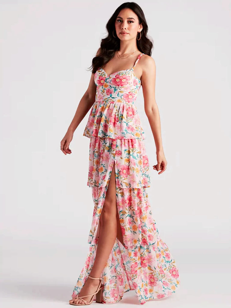 Whispering Petals Bloom Gown