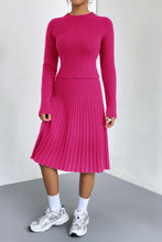 Görseli Galeri görüntüleyiciye yükleyin, A-Line Knit Sweater Skirt Set