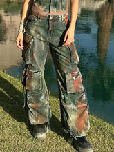 Load image into Gallery viewer, Trendy Contrast Denim Pants