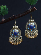 Load image into Gallery viewer, Retro Ethnic Style Disc Ball Tassel Earrings