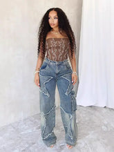 Load image into Gallery viewer, Star Tassel Fringe Wide-Leg Pants