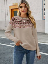Carica l&#39;immagine nel visualizzatore di Gallery, Embroidered Color Block Knit Sweater