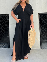 Load image into Gallery viewer, Black Broken Hearted Maxi Dress