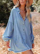 Laden Sie das Bild in den Galerie-Viewer, Indigo Denim Mini Dress